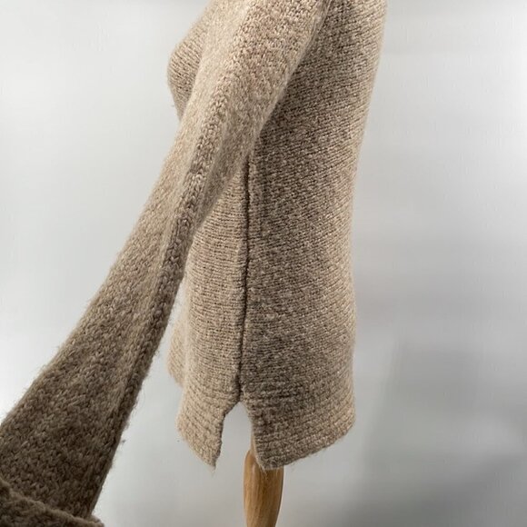 𝅺CLUB Monaco neutral wool alpaca blend sweater minimalist warm soft sz xs - Picture 7 of 8